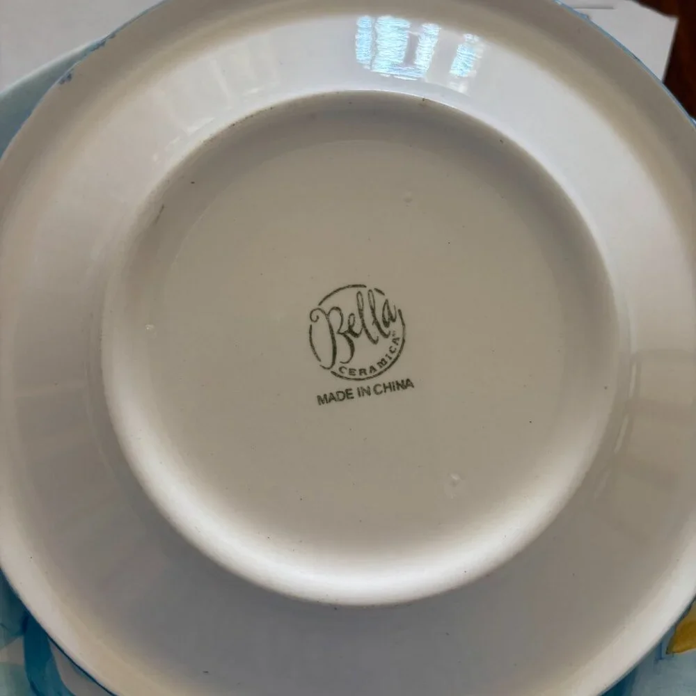 BELLA CERAMICA SEASHELL CUP & SAUCER PLATE SET. A SET OF 4. BEACH THEMED - Picture 7 of 7